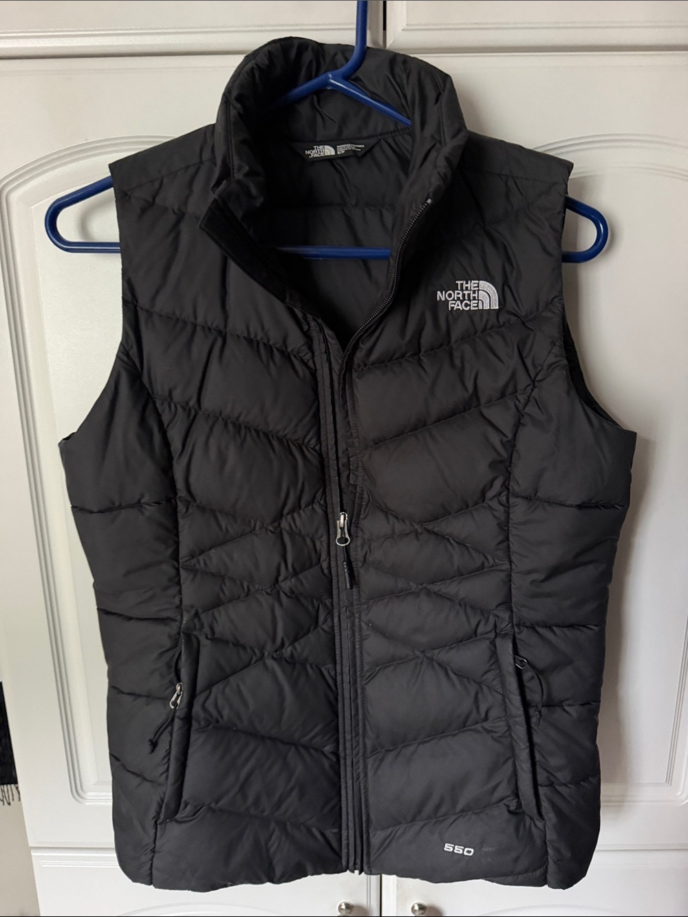The North Face Women's black Quilted down vest size small